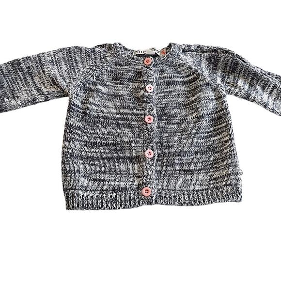 MinyMo Other - MinyMo girls marled cardigan size 6 months